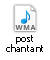 Post chantant